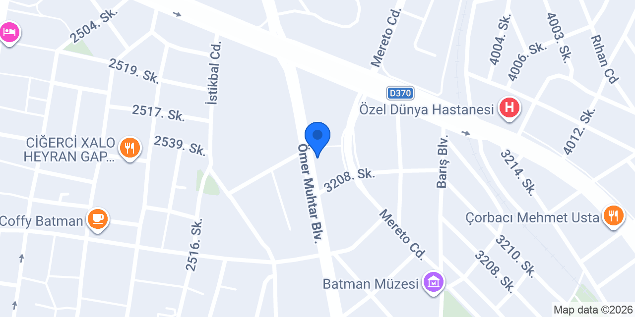 Batman Müftülüğü konumu