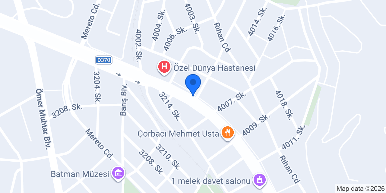 Hey Döner Batman-4 Çamlıtepe konumu