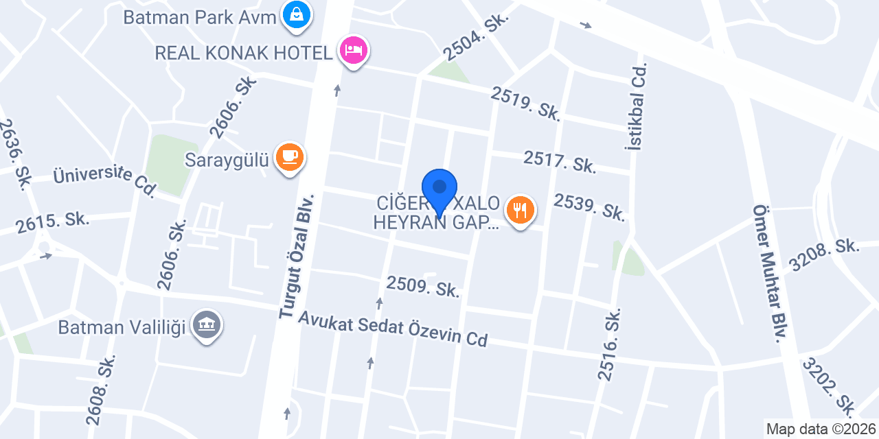 Gurme Kokoreç Batman konumu
