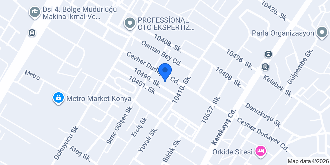 Akça Otomotiv konumu