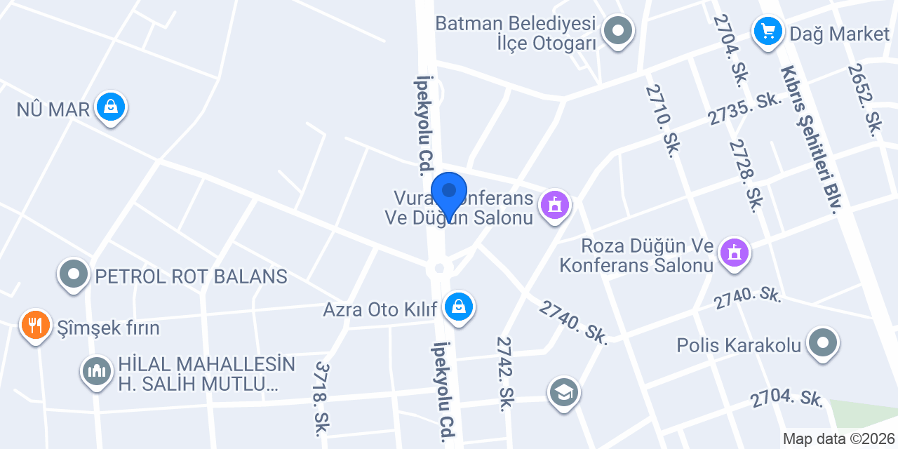 Dicle metal kaynak atolyesi konumu