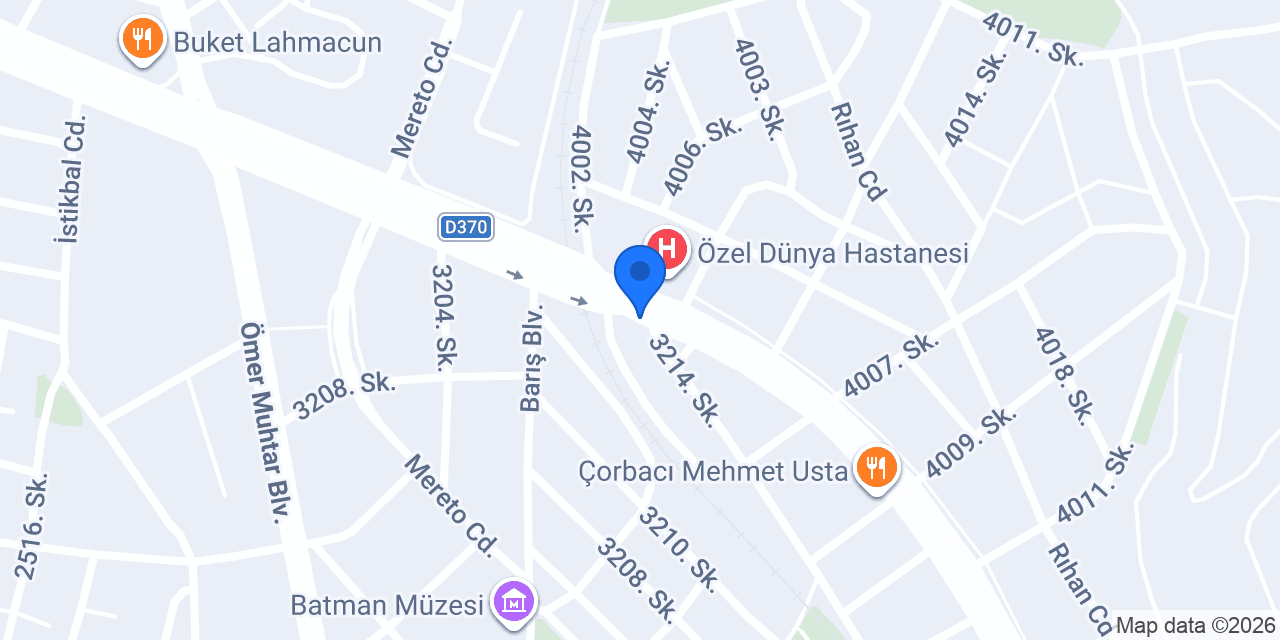 ÖZEL MERVE SÜRÜCÜ KURSU konumu