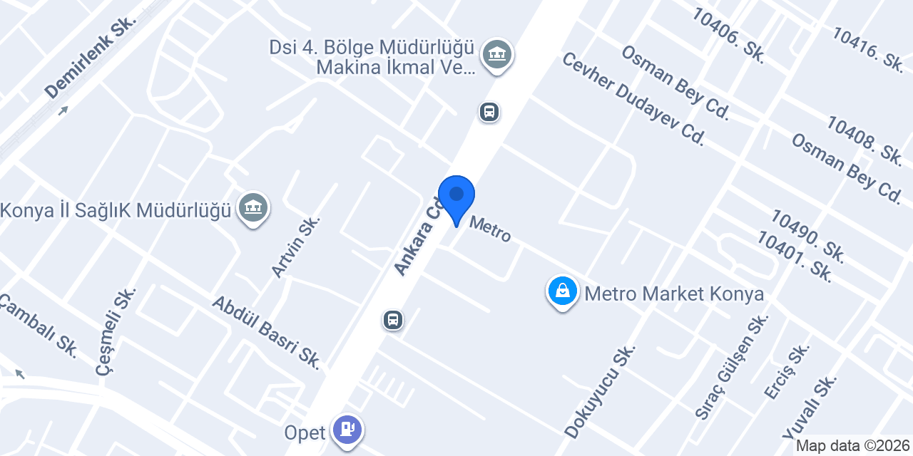 Macitler Mobilya Konya konumu