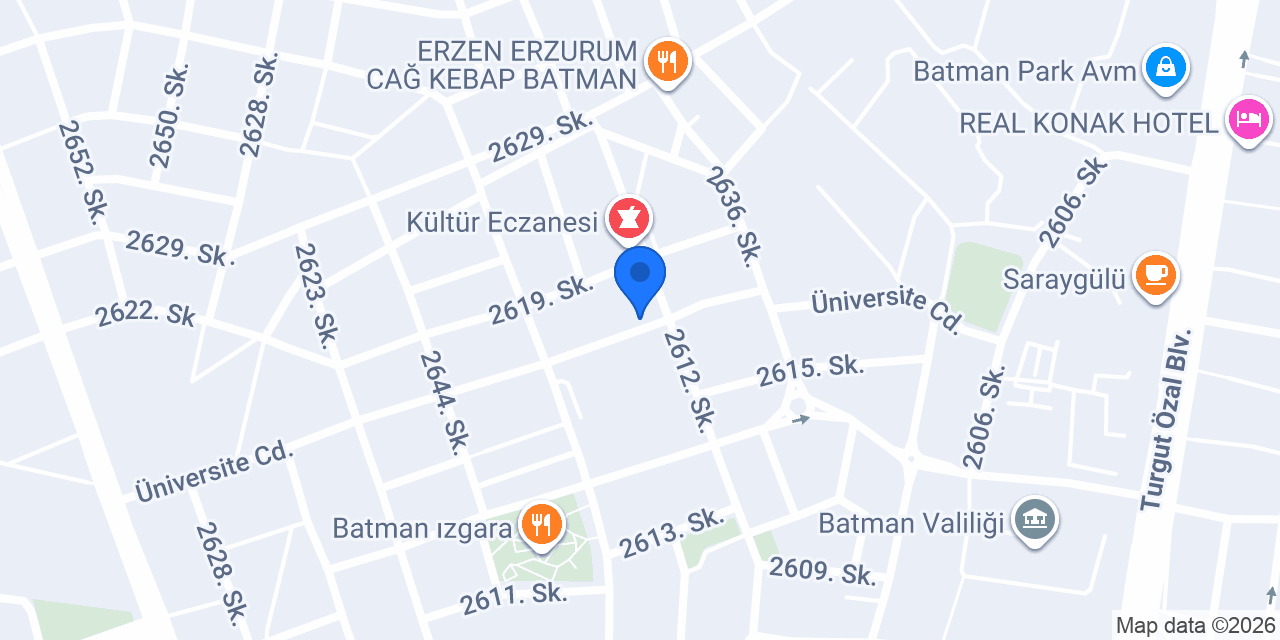BATMAN ÇİLİNGİR ANAHTARCI konumu