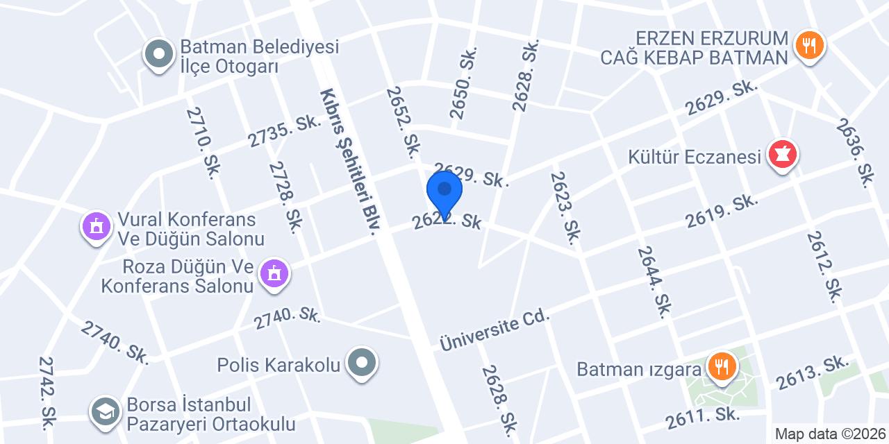 Öz Batman Elektrik konumu
