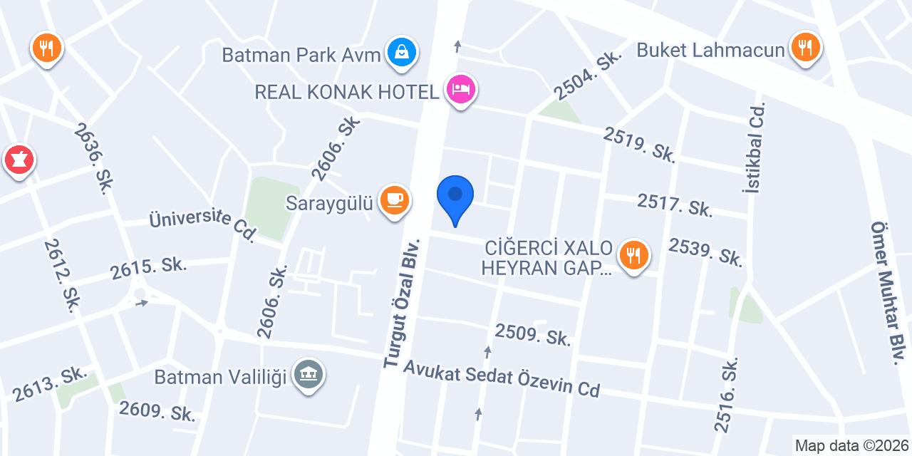 ÖZEREN Grup Yapı İnş. San.Tic. Ltd. Şti konumu