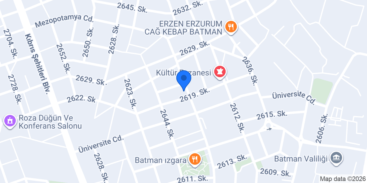 Erpiliç Kültür Satış Şubesi konumu