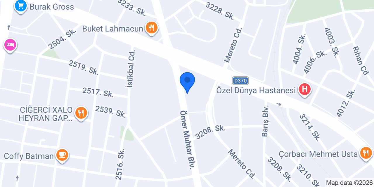 Ankara Ramel Mobilya konumu