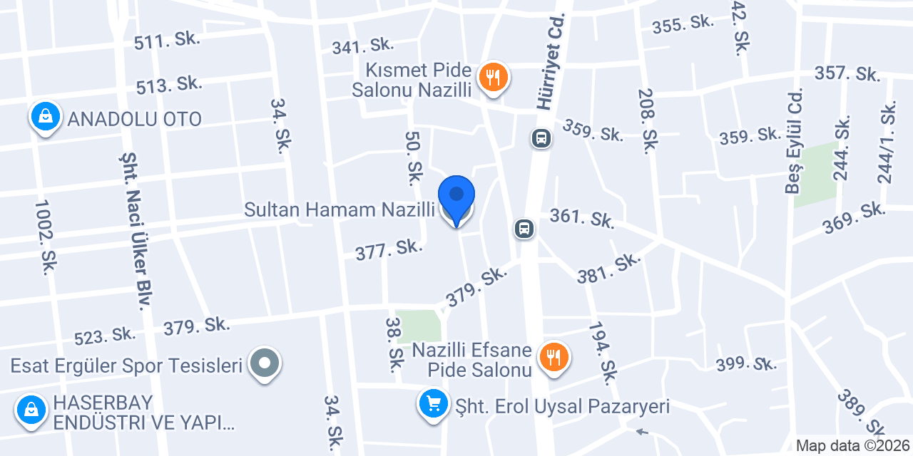 Sultan Hamam Nazilli konumu