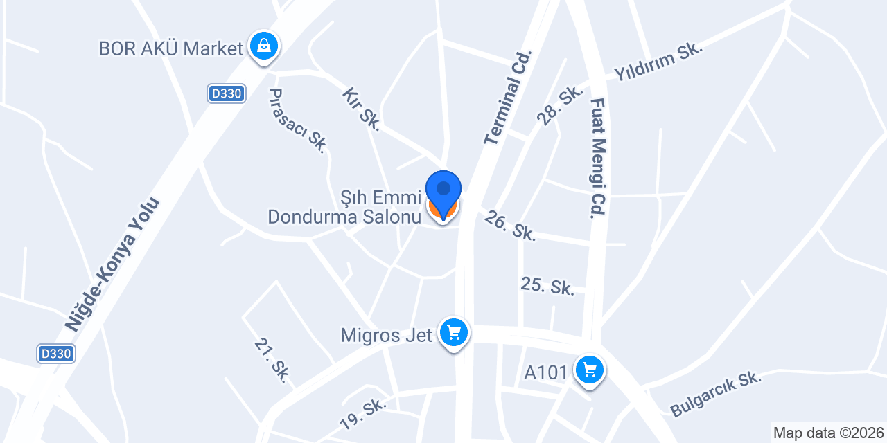 Şıh Emmi Dondurma Salonu konumu