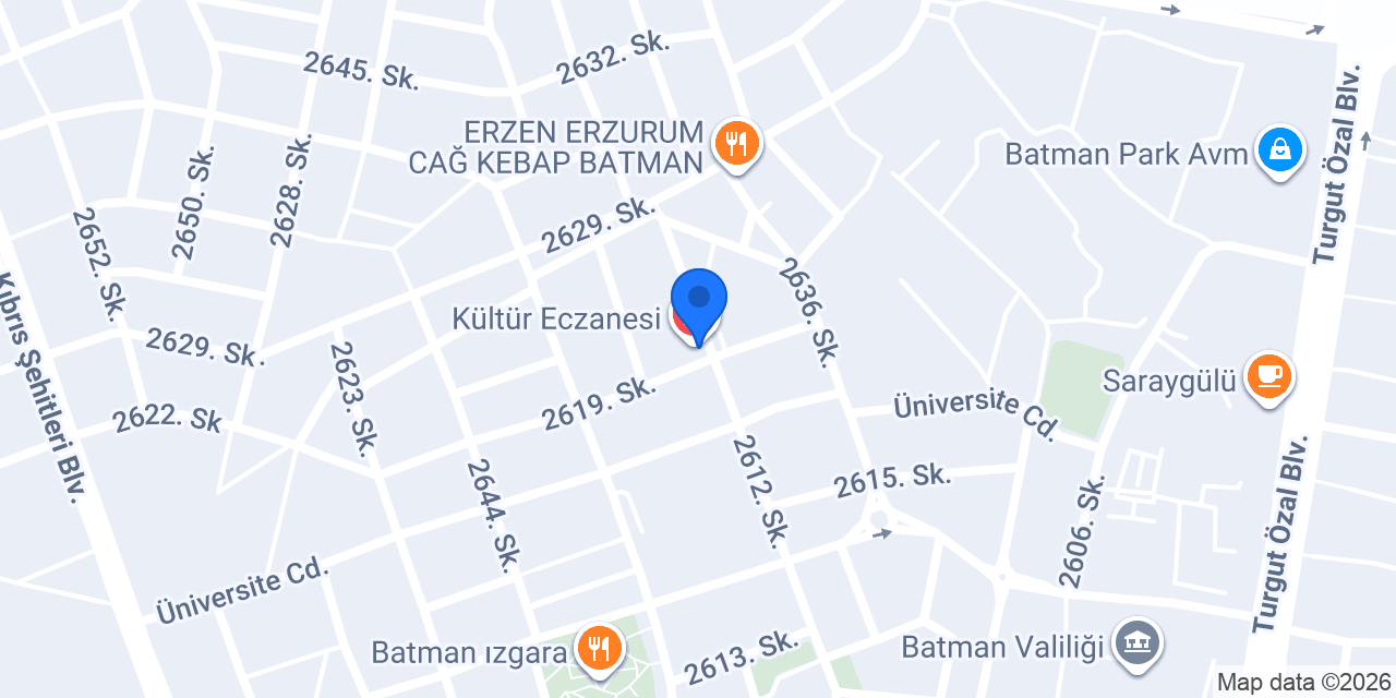 Kültür Eczanesi konumu