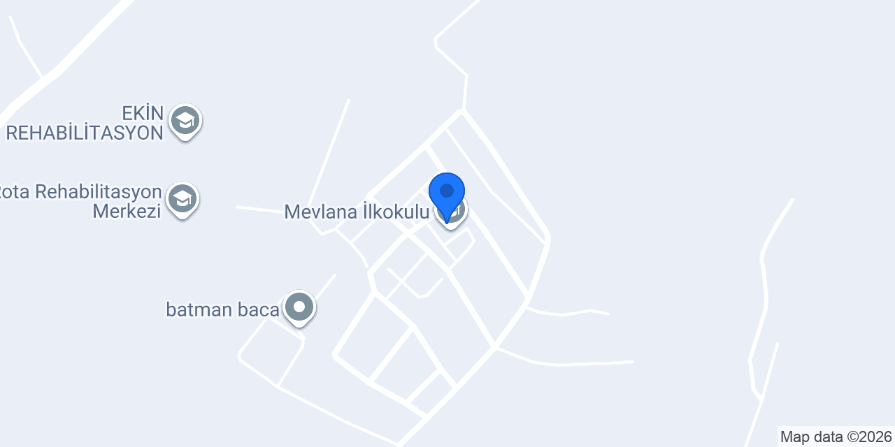Mevlana İlkokulu konumu