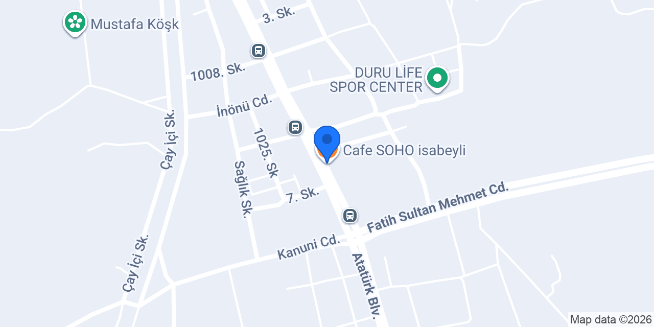Cafe SOHO isabeyli konumu