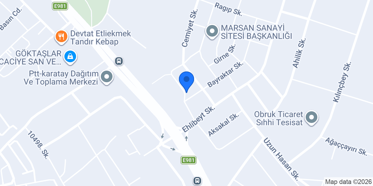 ATABEY AUTO YEDEK PARÇA konumu