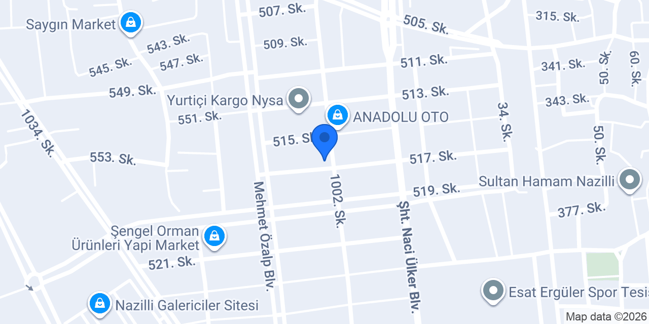 Kurular Ticaret Oto Yedek Parça konumu