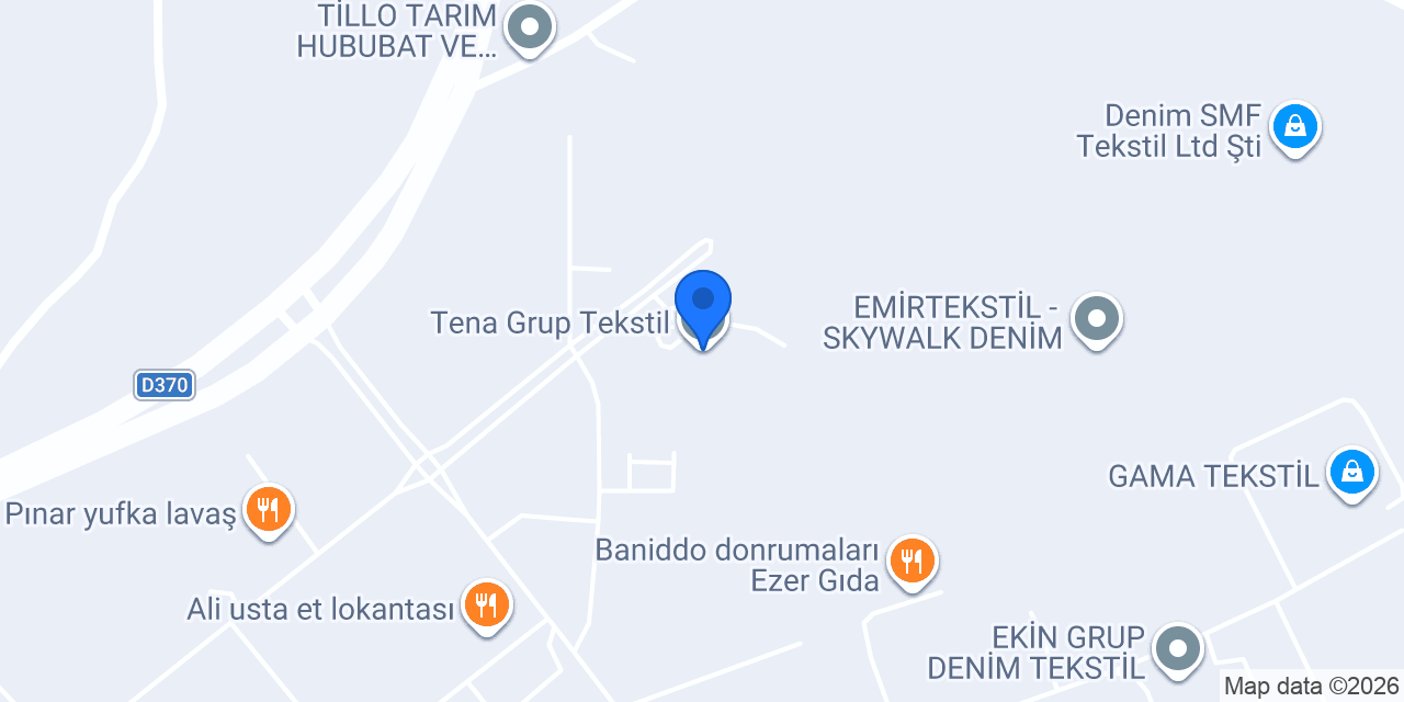 Tena Grup Tekstil konumu