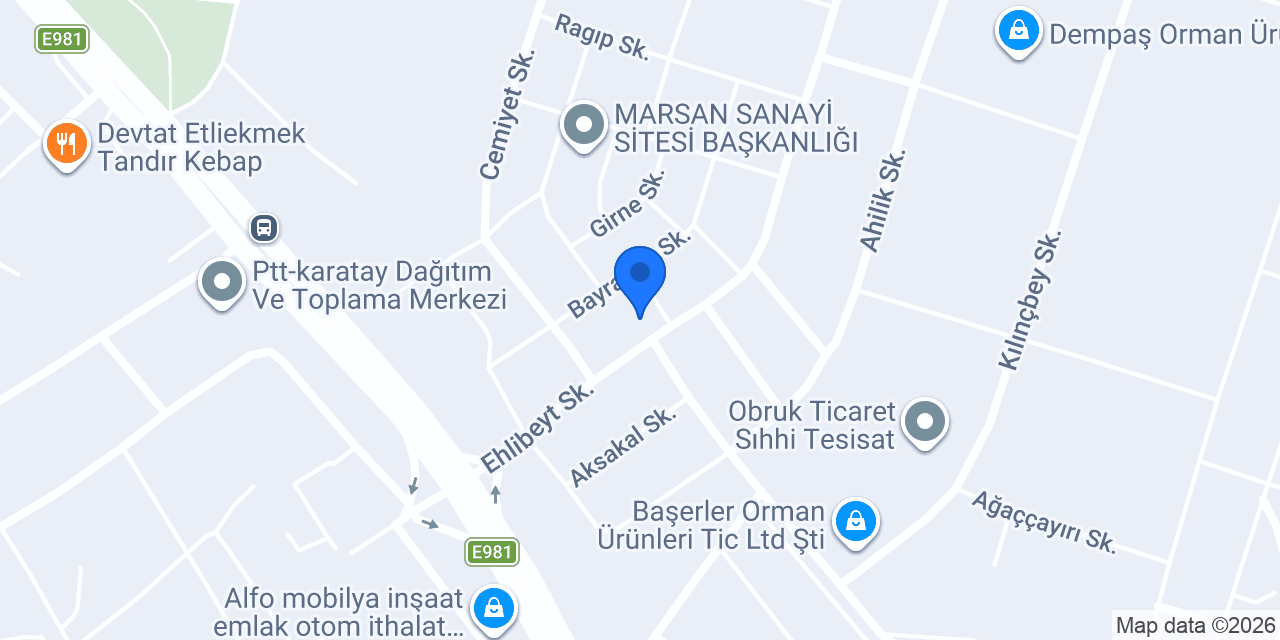 Güçlü Hırdavat konumu