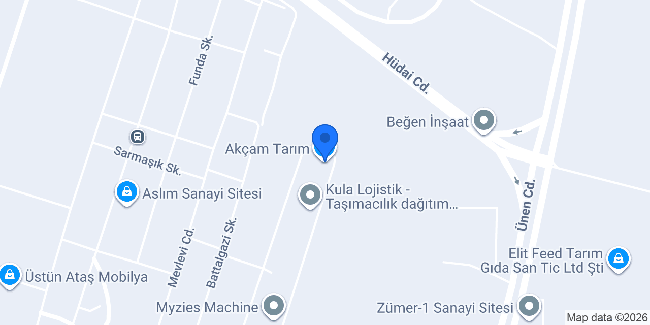 Akçam Tarım konumu