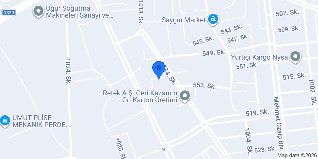 Yargi Tasarım konumu