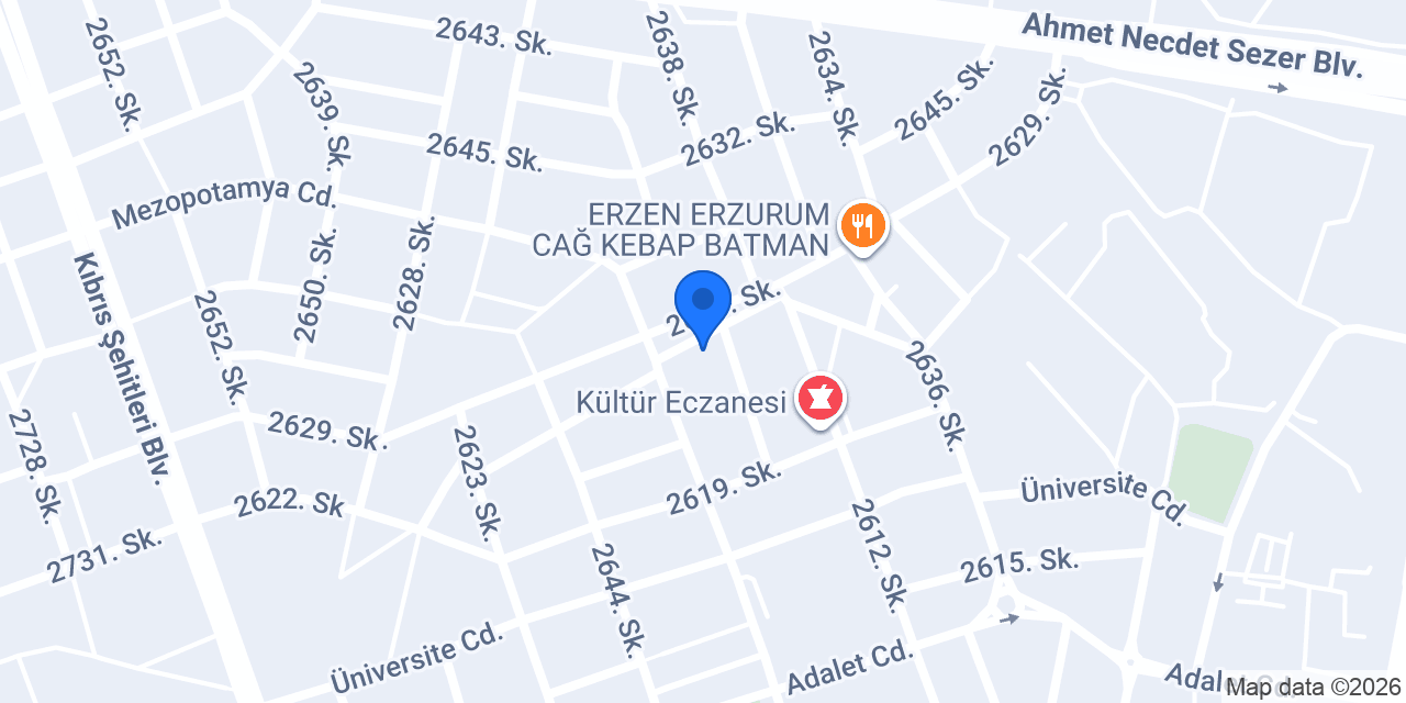 BATMAN MODERN SPOT MOBİLYA konumu