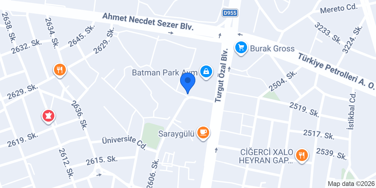Batmanda Günlük kiralık Ev konumu
