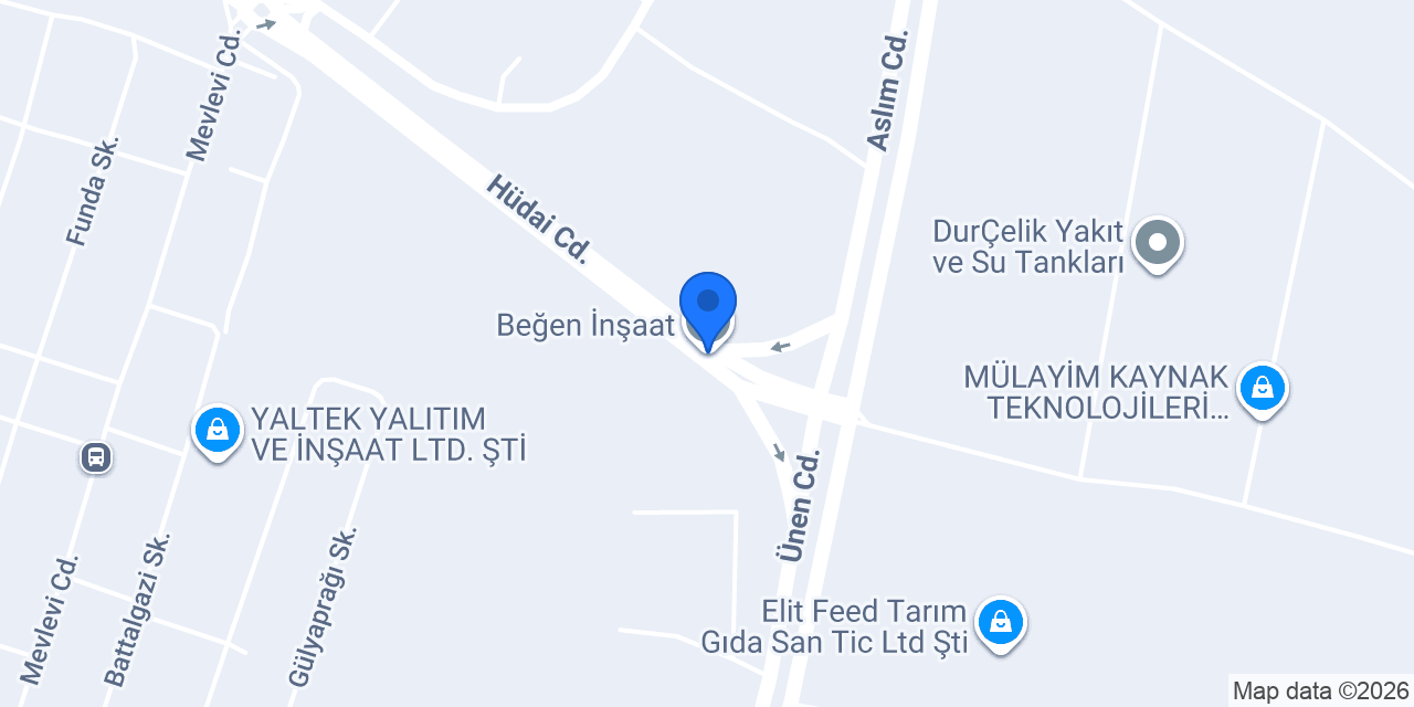 Beğen İnşaat konumu