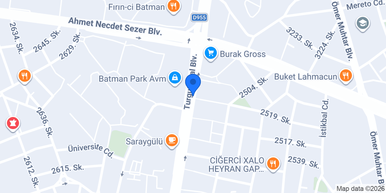 Gaziantep Nacaroğlu Baklavaları konumu