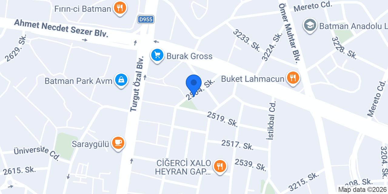 Batman Gök Emlak konumu