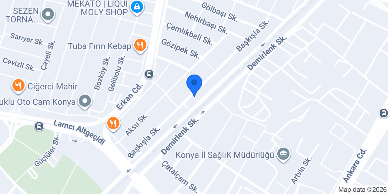 Konya Cam Balkoncu konumu
