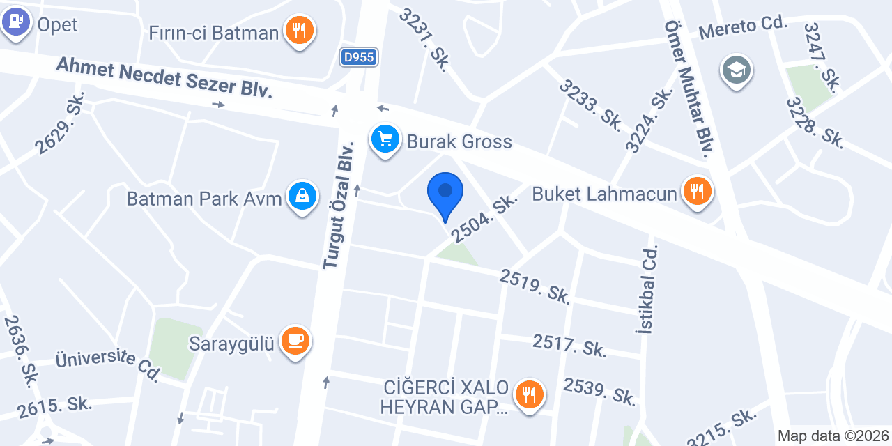 BERKA KİTABEVİ konumu