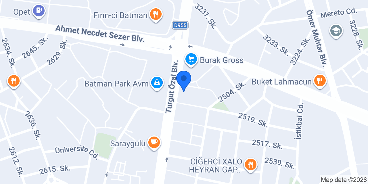 Mavi - Batmanpark konumu