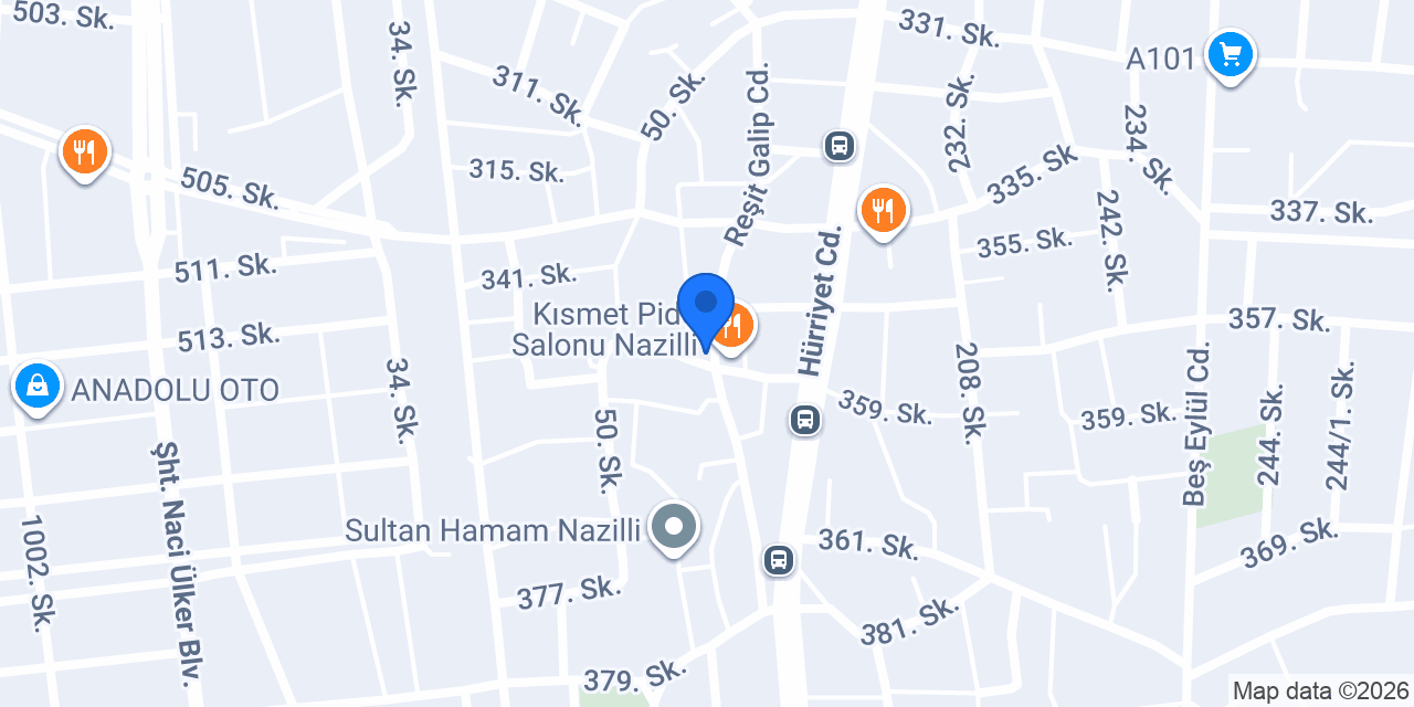 Öz Kısmet Pide konumu