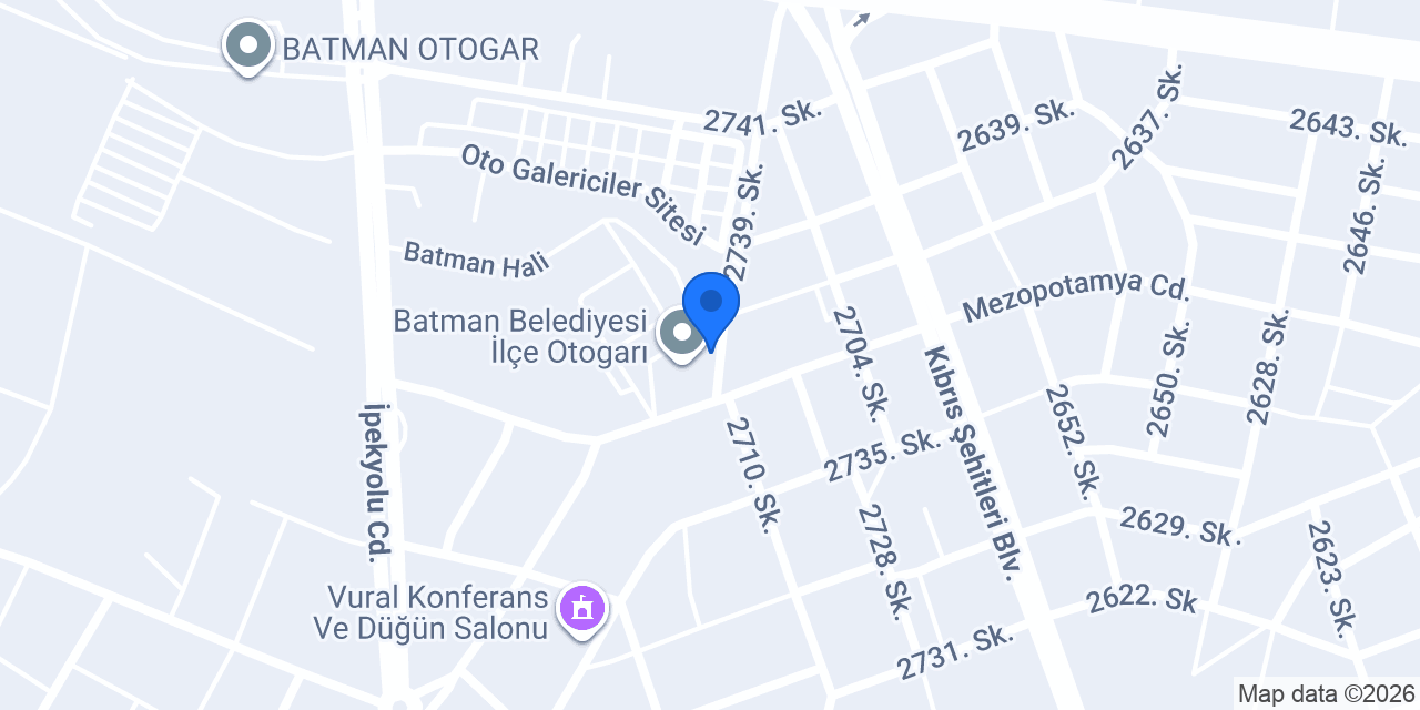 BOZ GARAGE Batman konumu