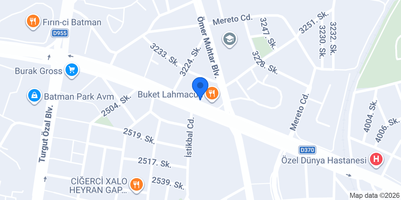 Ömür Mobilya - Belde şube konumu