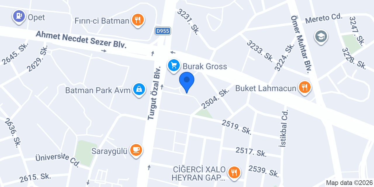 BERZAN AKBAŞ konumu