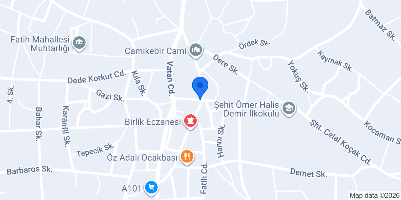 İcra Müdürlüğü konumu