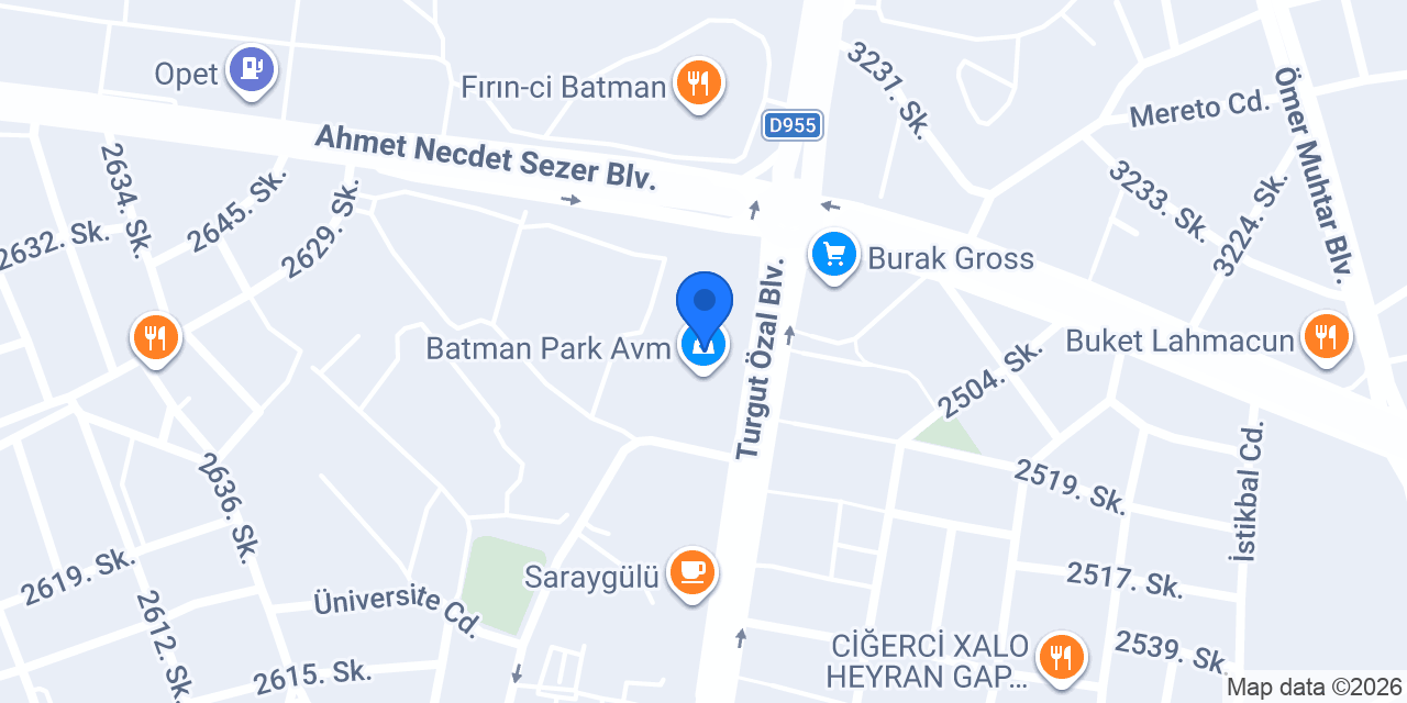 Batman Park Terzi Veysel konumu