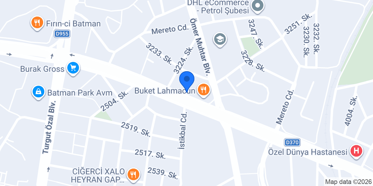 Batmanda taksi konumu