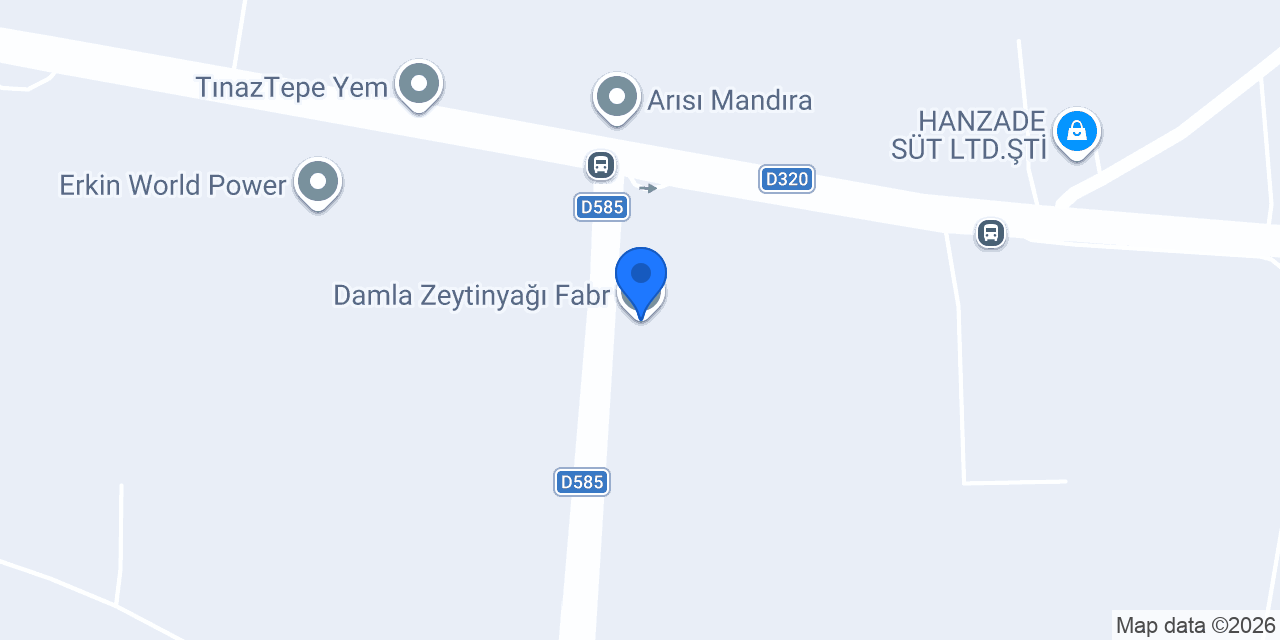 Damla Zeytinyağı Fabr. konumu