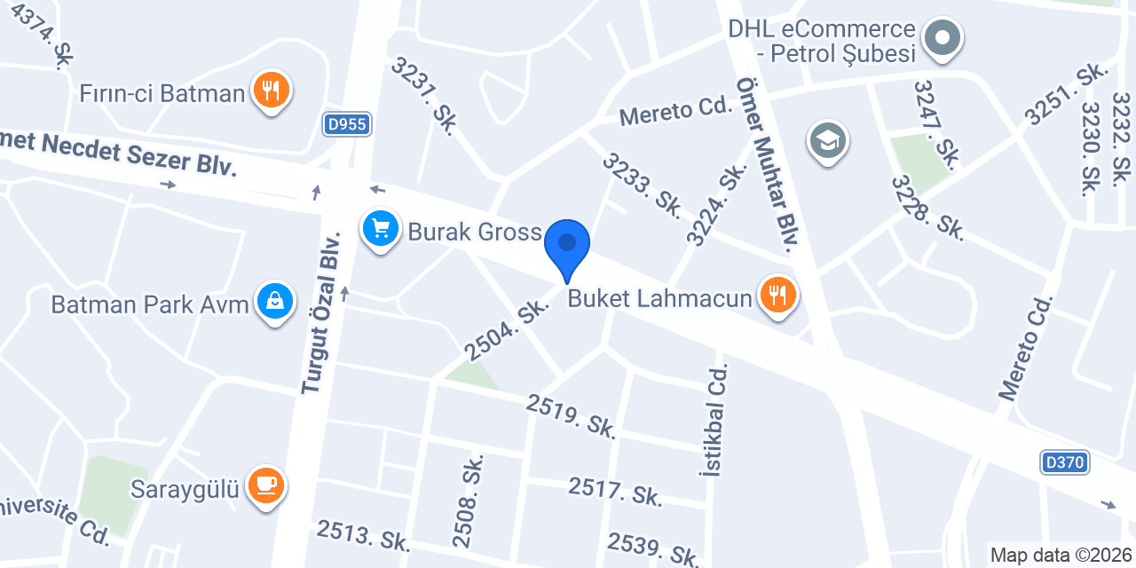 Altın Dilim Pastanesi konumu