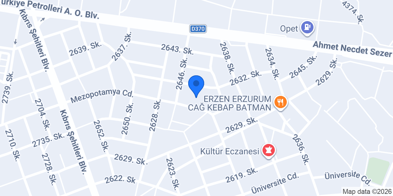 Bulut Elektrik Tesisat konumu