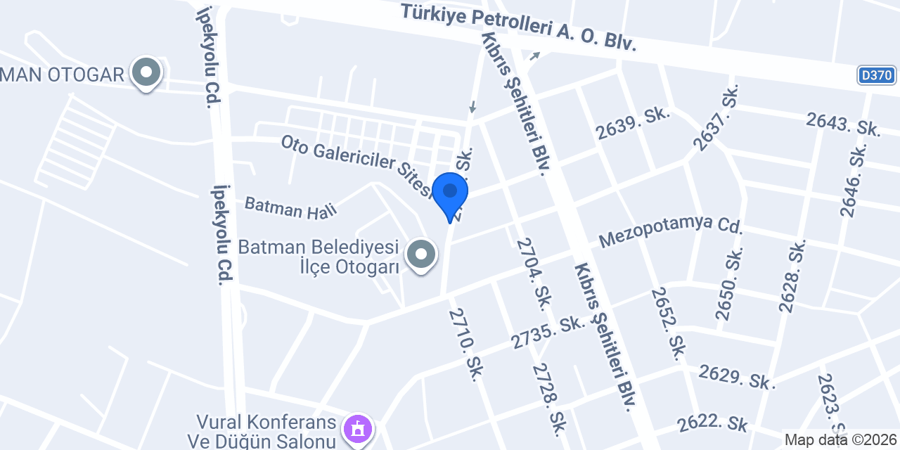Şahin Usta İlçe otogarı şubesi konumu