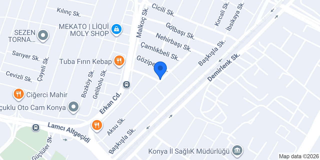 Konya Orman Ürünleri konumu