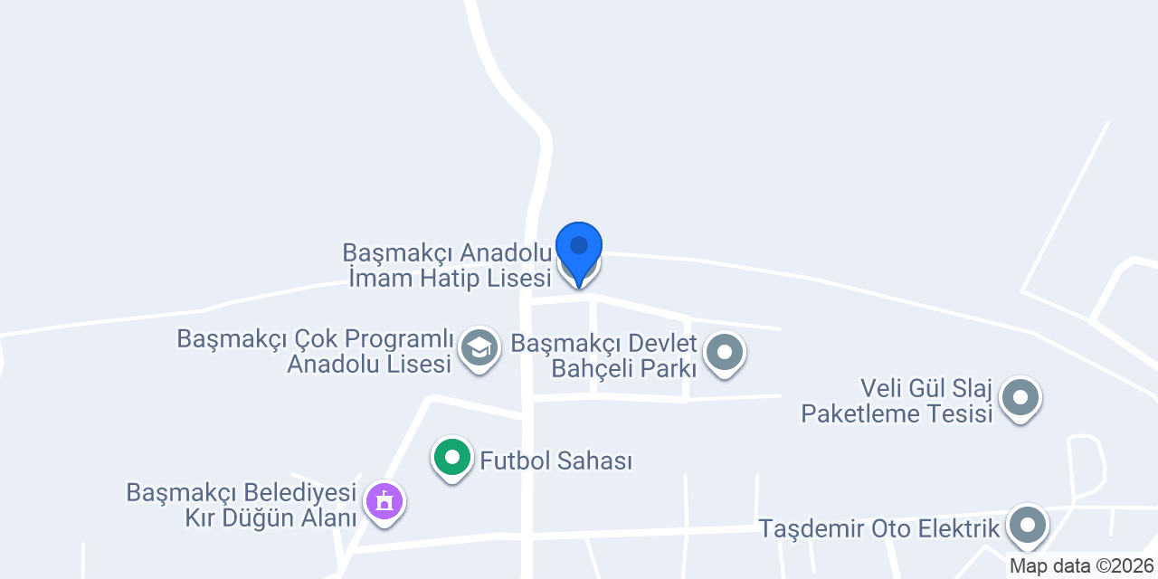 Başmakçı Anadolu İmam Hatip Lisesi konumu