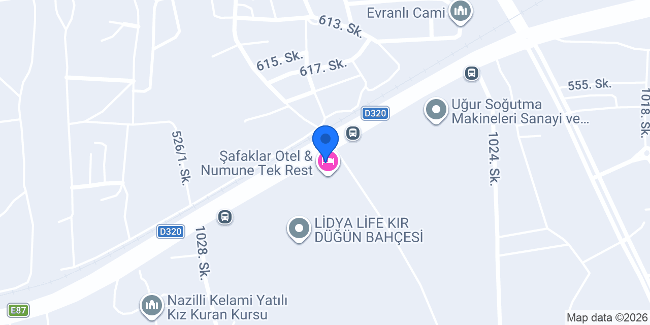 Numunetek Trabzon Ekmek Fabrikası konumu