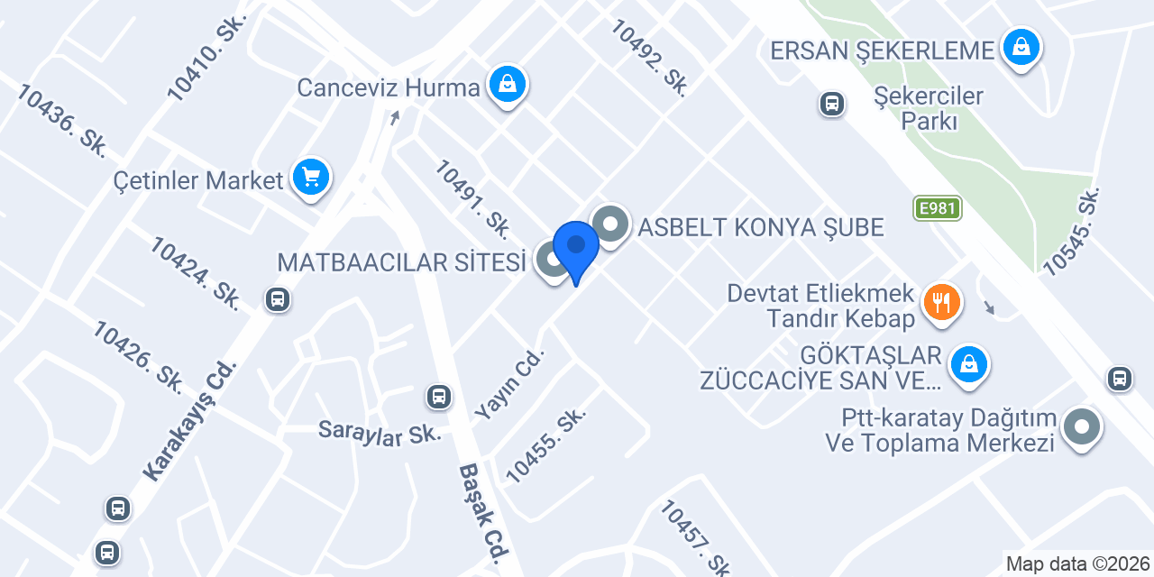 Topbaş Reklam Uv Baskı konumu