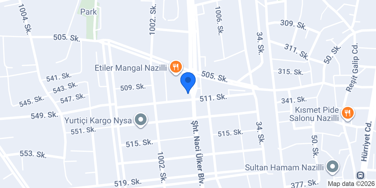 Halkbank Nazilli Sanayi Sitesi Şubesi konumu