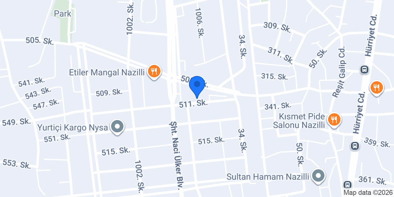 Nazilli 5.Noter konumu