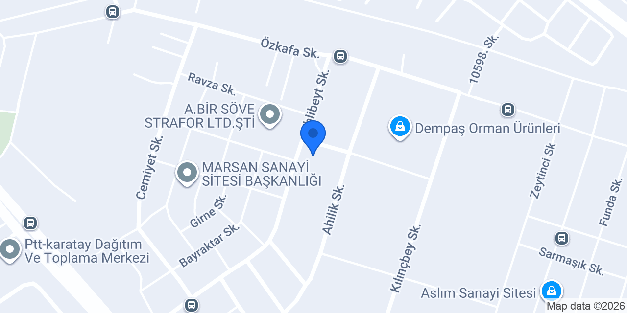 Simadekor konumu