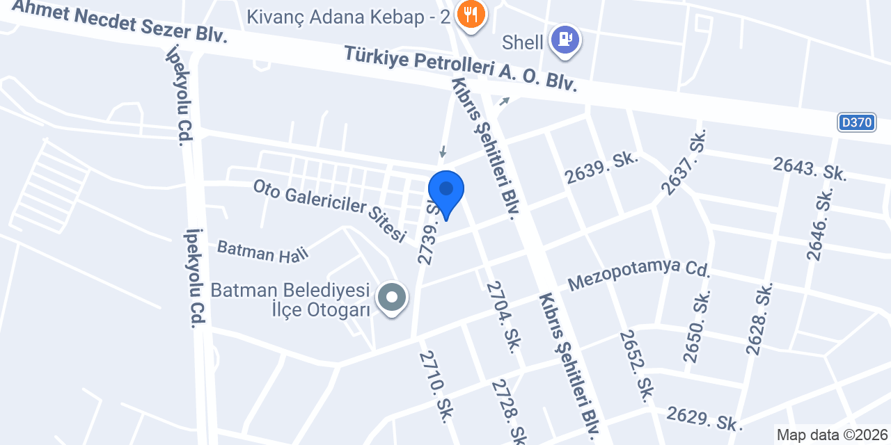 SULTAN OTOMOTİV konumu